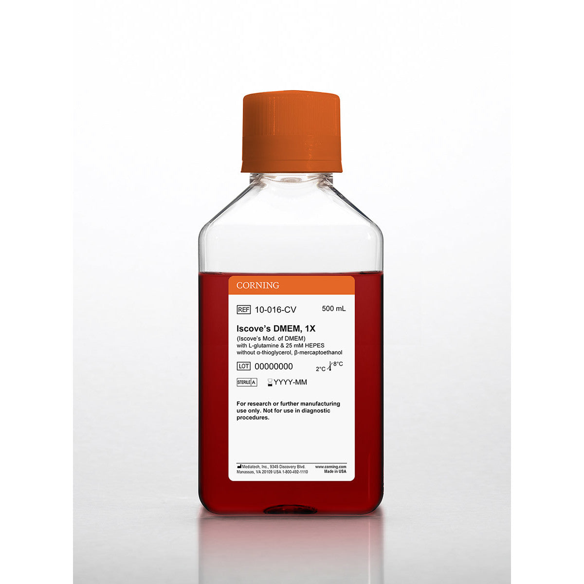 500 mL Iscove?s Modification of DMEM, with L-Glutamine and 25mm HEPES