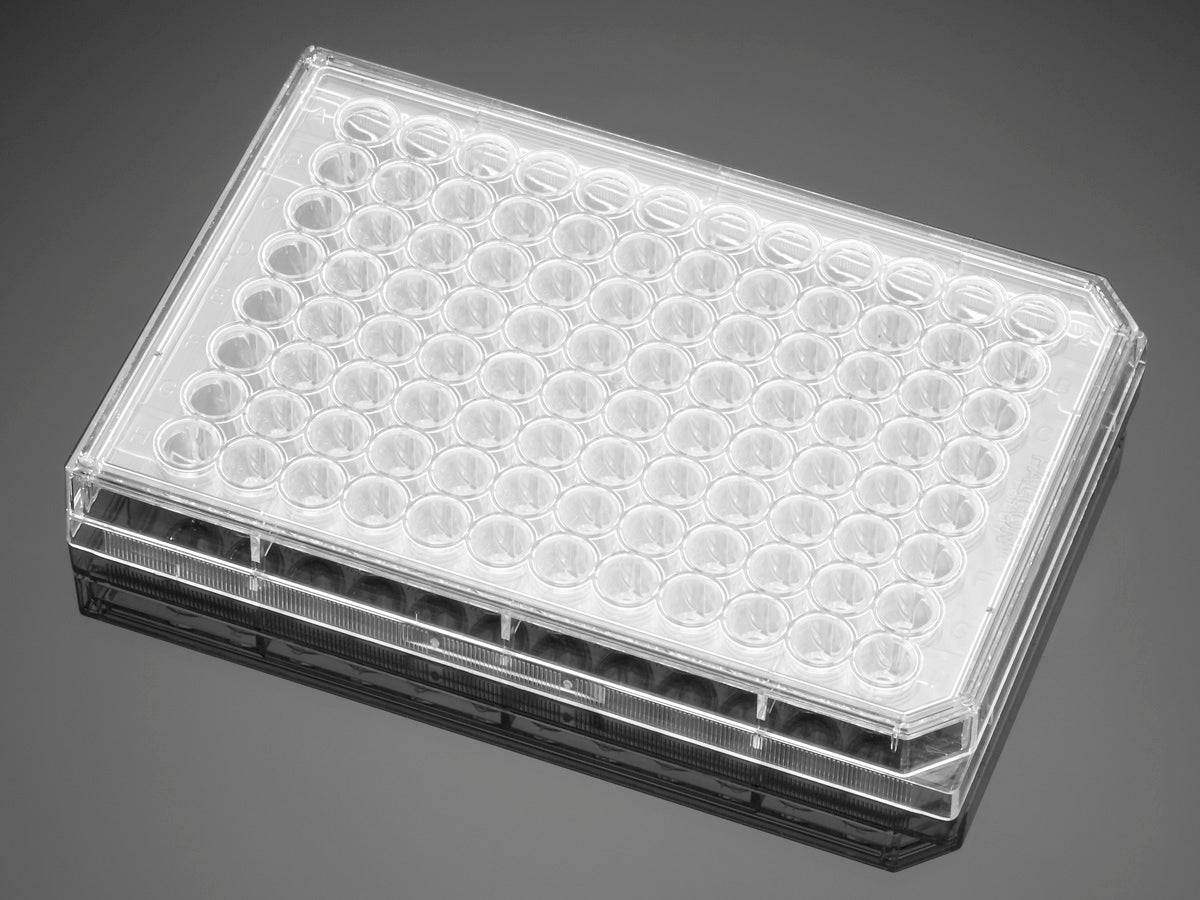 Falcon&#174; 96 Well Clear Round Bottom Not Treated Microplate, with Lid, Individually Wrapped, Sterile, 50/Case