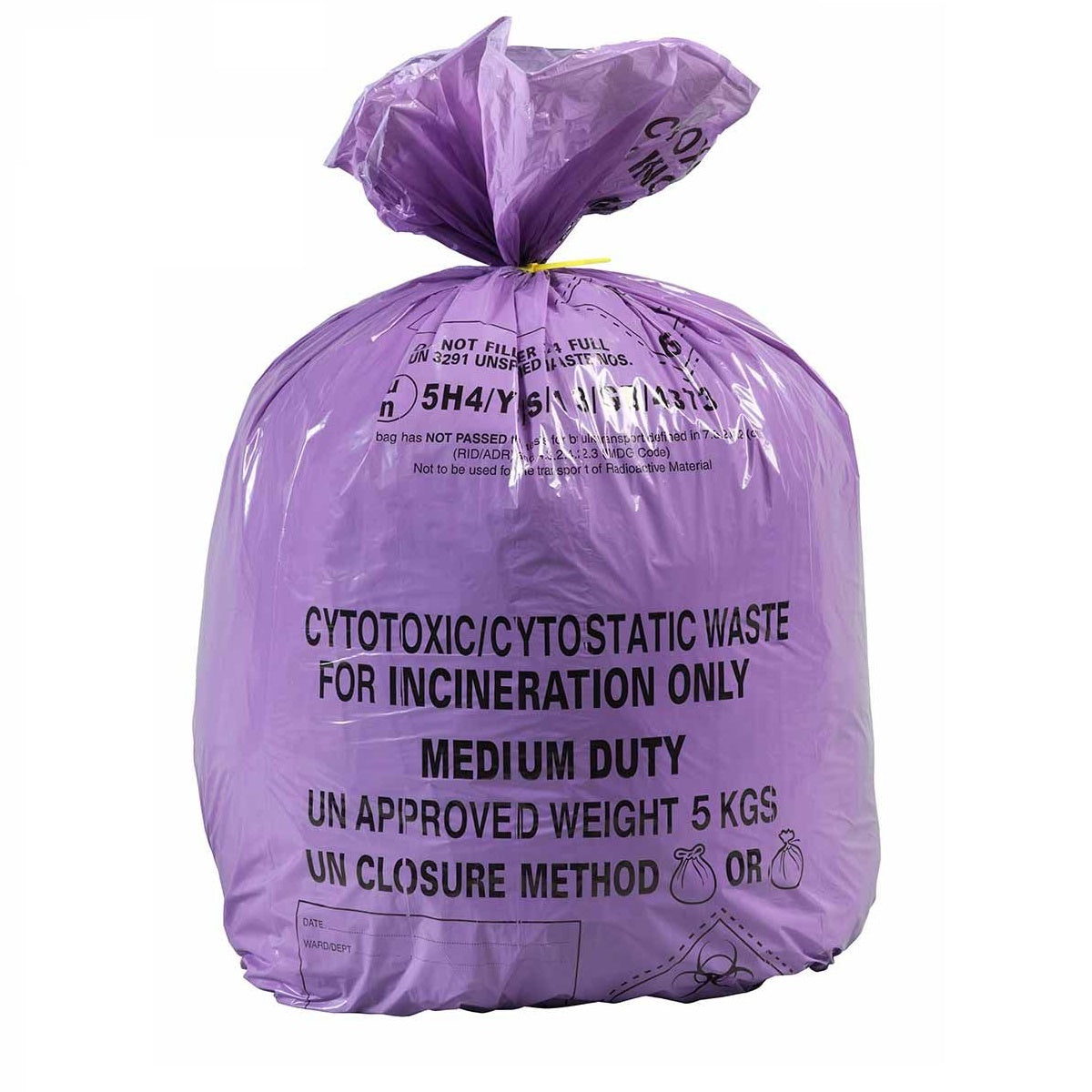 Cytotoxic Waste Bag, Purple