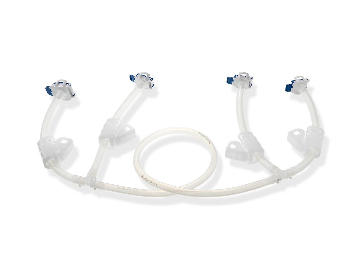 Corning CellCube Double-T Tubing Manifold, 3/8"ID Thermoelastic Tubing, 4 Aseptic Connectors, Sterile