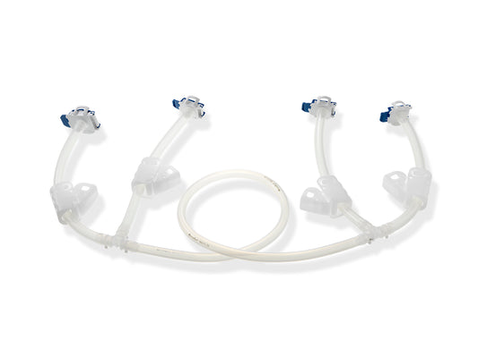 Corning CellCube Double-T Tubing Manifold, 3/8"ID Thermoelastic Tubing, 4 Aseptic Connectors, Sterile