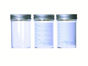 Polystyrene Sample Containers, Metal Cap, Appleton