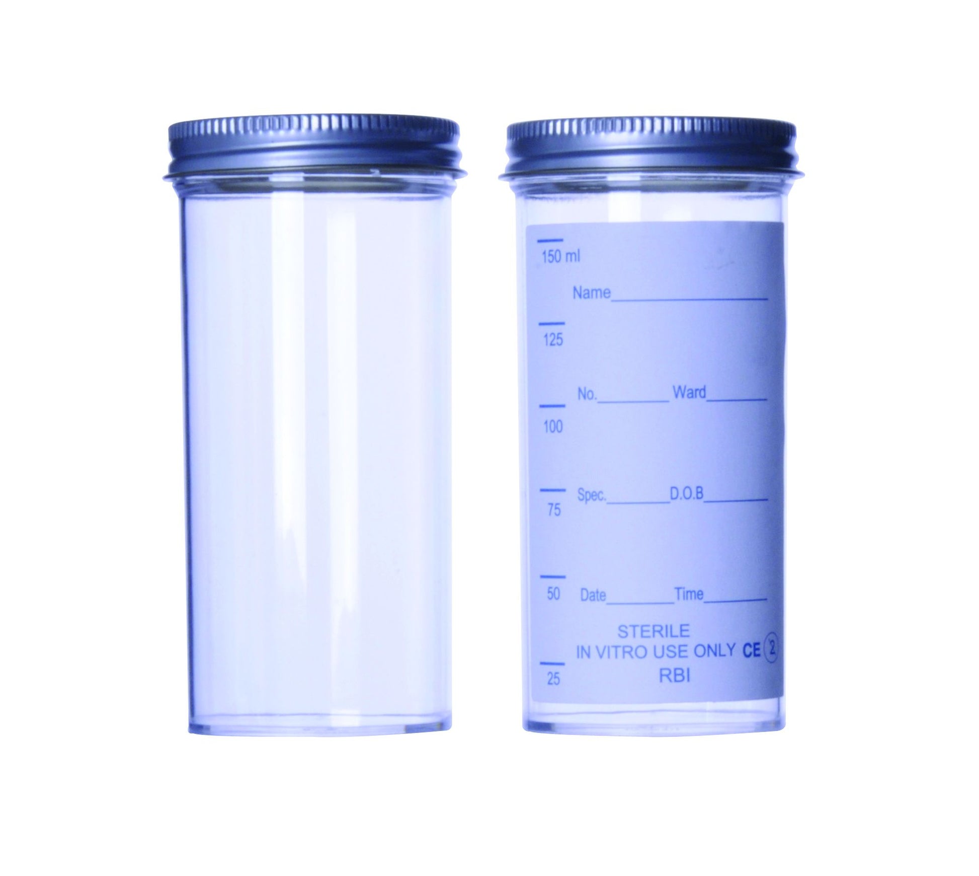 Polystyrene Sample Containers, Metal Cap, Appleton