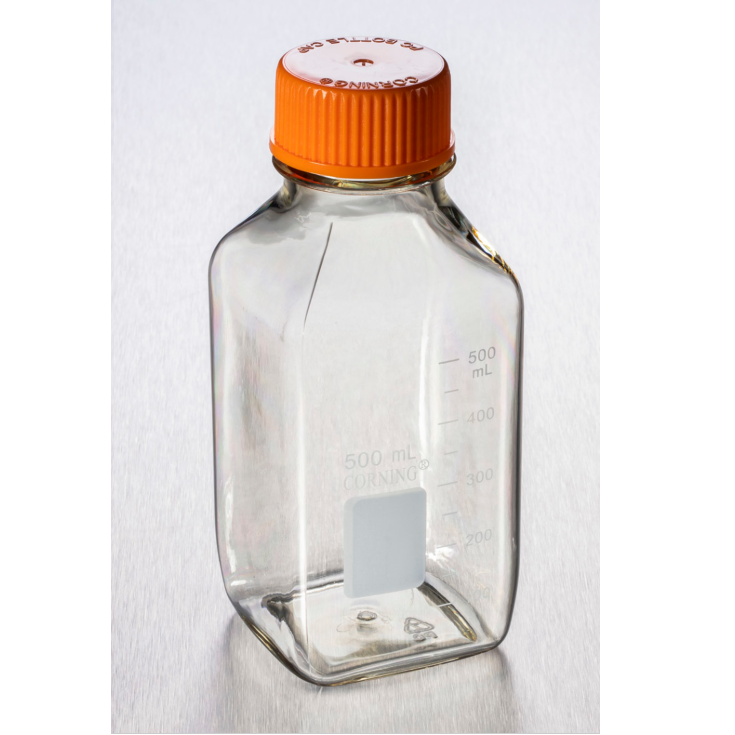 Square PC storage bottle 500ml, Corning