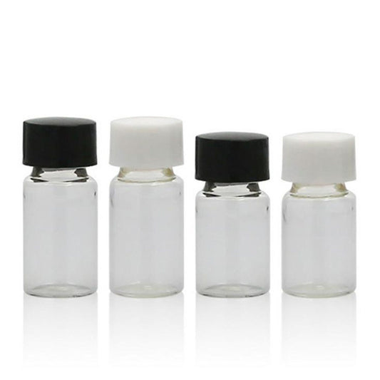 3ml Sample Vial, Borosilicate glass, unattached black phenolic closure