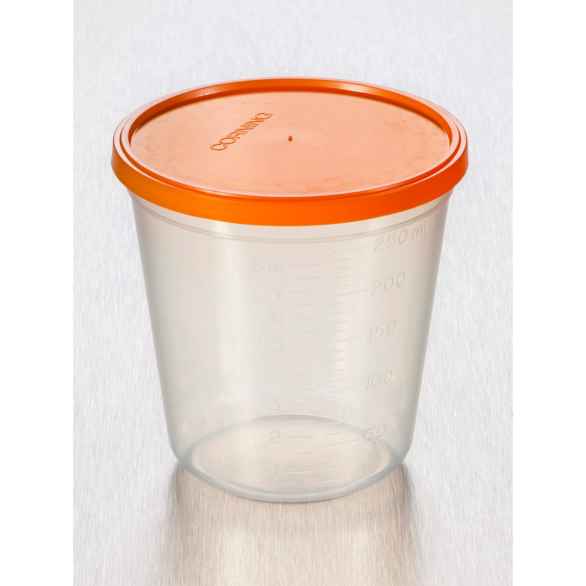 250ml PP Container, PE lid, sterile, Corning