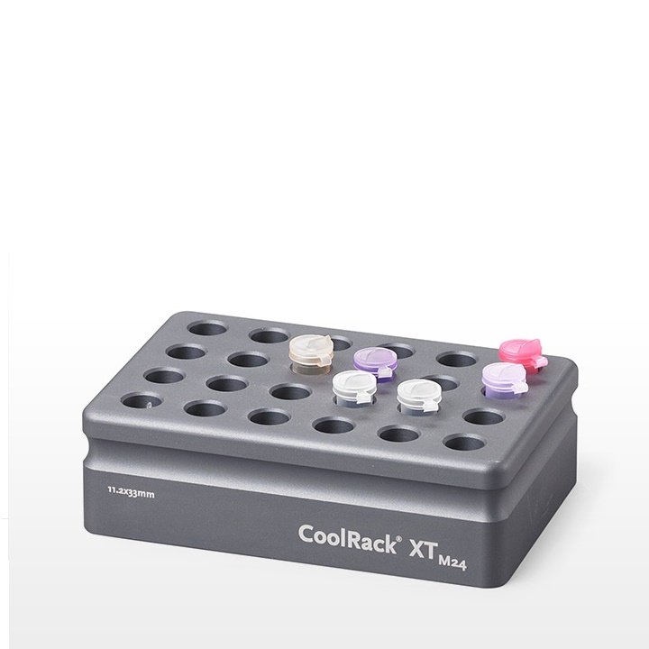 CoolRack® XT M24, holds 24 x 1.5 or 2ml microfuge tubes, SBS-compatible