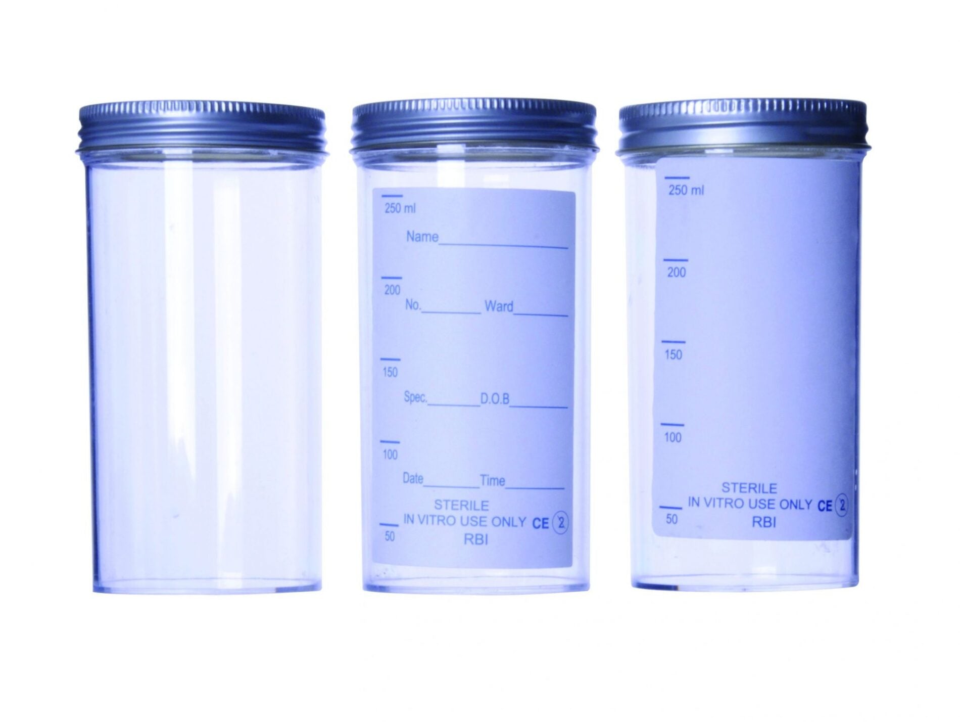 Polystyrene Sample Containers, Metal Cap, Appleton