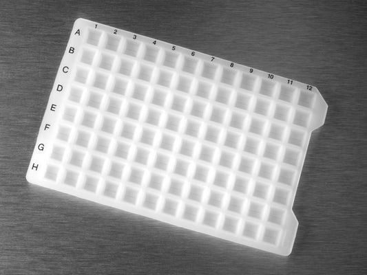 Sealing Mat, ImpermaMat, for 2.0 mL 96 Deep Well Microplates, Square Wells, Chemical Resistant Silicone, Natural, Sterile, Bulk