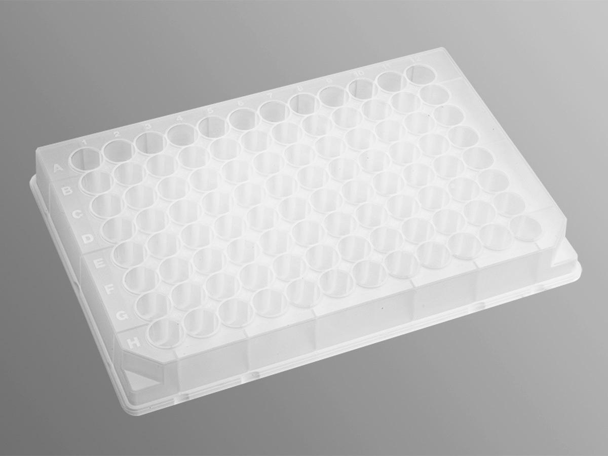 Microplate, 96 Well, Polypropylene, 500 µL, Clear, Bulk, Axygen