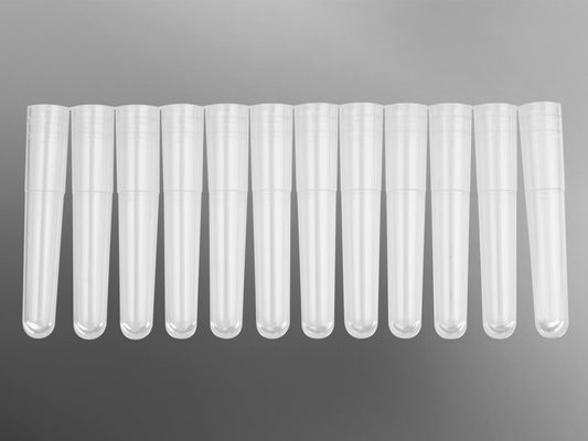 Mini Tube, 12 Strip, Polypropylene, 1.1 mL, Clear, Axygen