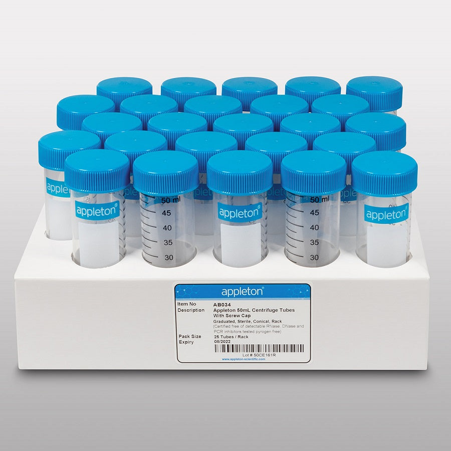 15ml & 50ml Polypropylene Centrifuge Tubes, Appleton