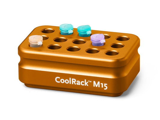 CoolRack M15, orange holds 15 x 1.5 or 2ml microfuge tubes