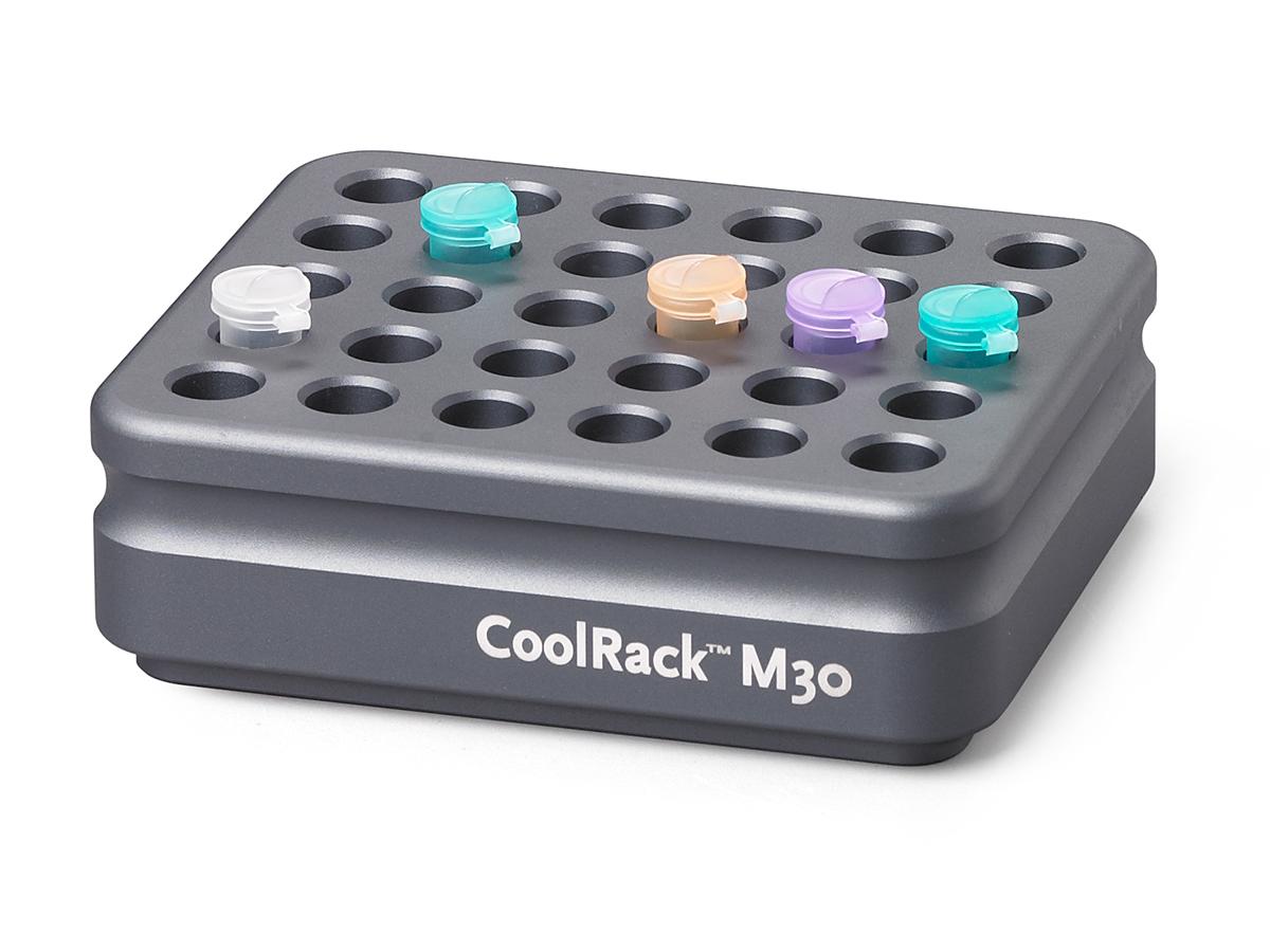 CoolRack M30, gray, holds 30 x 1.5 or 2ml microfuge tubes