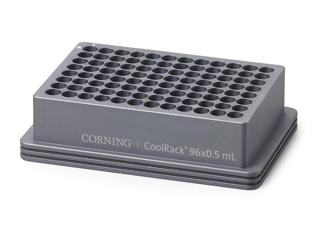 CoolRack 96x0.5ml, for 96 x 0.5ml 2D tubes