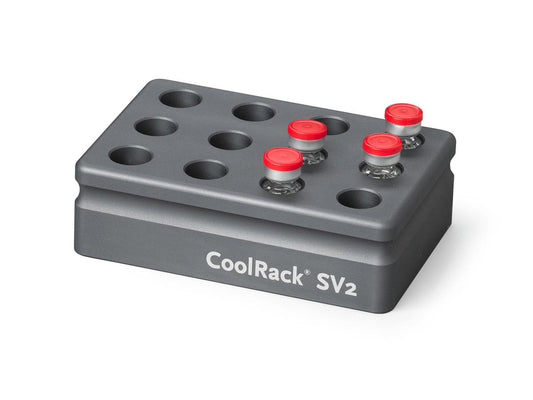 CoolRack SV2 holds 12 x 5 mL injectable ampules