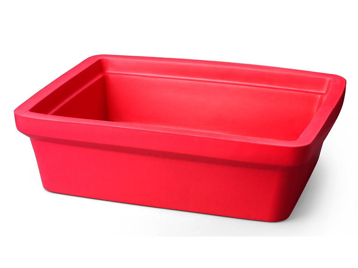 Ice pan, rectangular, midi, 4L, red