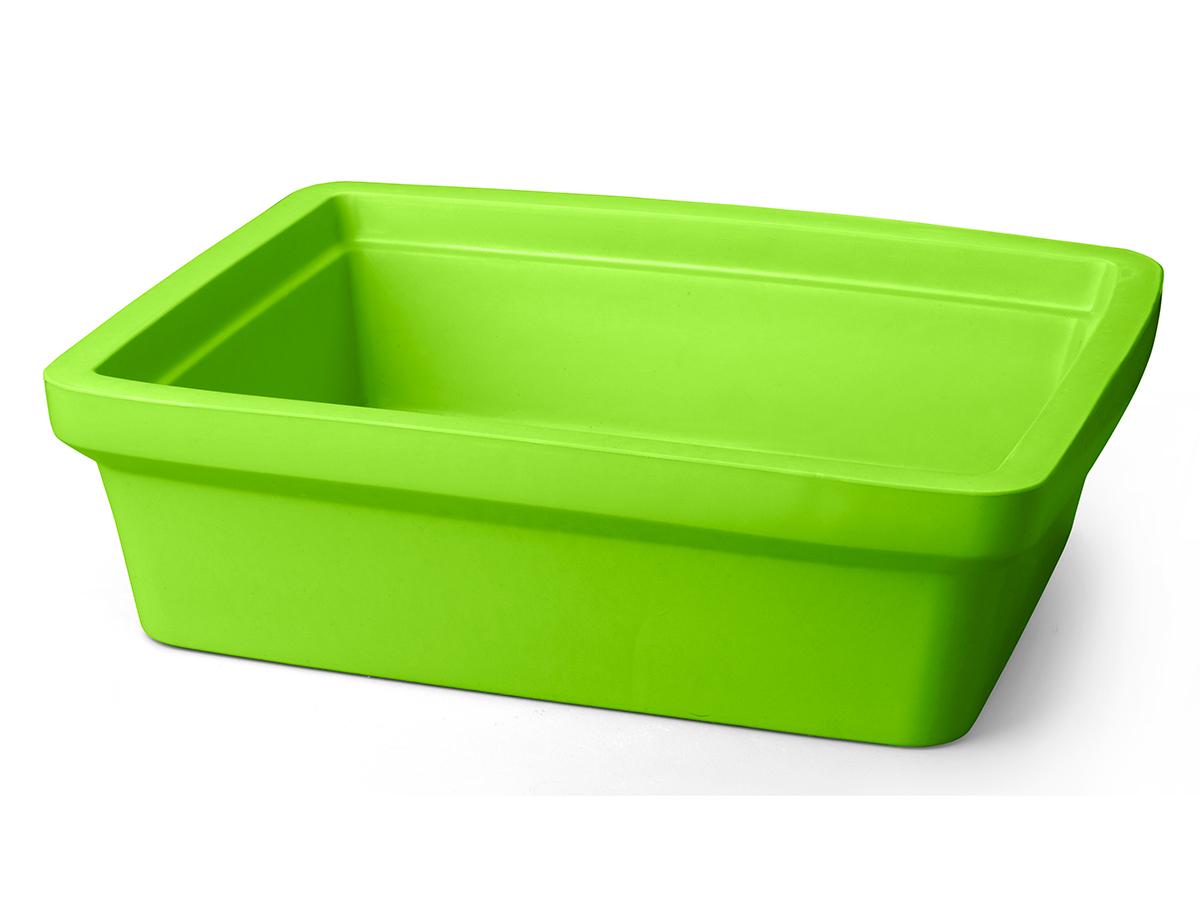 Ice pan, rectangular, midi, 4L, green