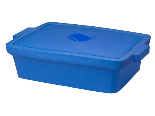 Ice pan, rectangular with lid, maxi 9L blue