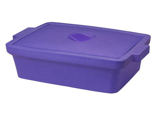 Ice pan, rectangular with lid, maxi 9L purple