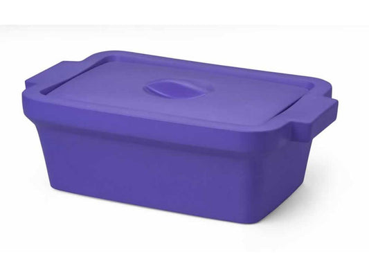 Ice pan, rectangular with lid, midi, 4L, purple