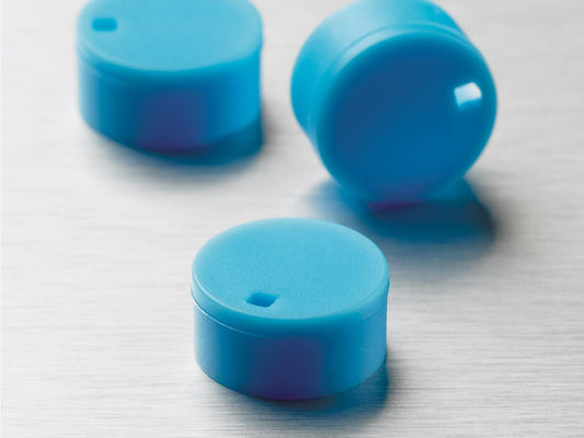 Blue Polypropylene Cryogenic Vial Cap Inserts, Non-Sterile, Corning