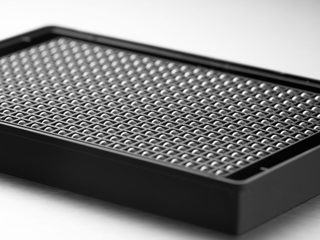 Corning® Spheroid Microplate, 384 well, Black with Clear Round bottom, with Lid, ULA, generic BC, Sterile