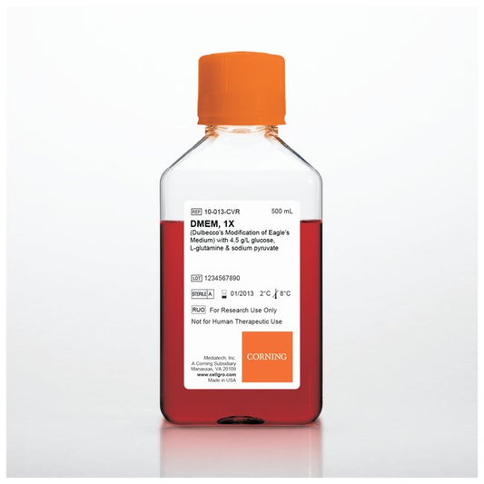 DMEM, without glucose, L-glutamine or sodium pyruvate, 500ml