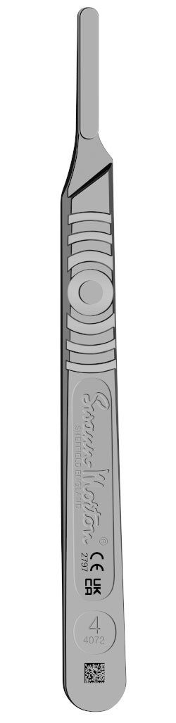 No.4 scalpel handles for blades 18 to 36, non-sterile