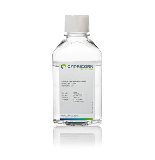 Lymphocyte Separation Medium, Density 1.077g/ml, Capricorn Scientific