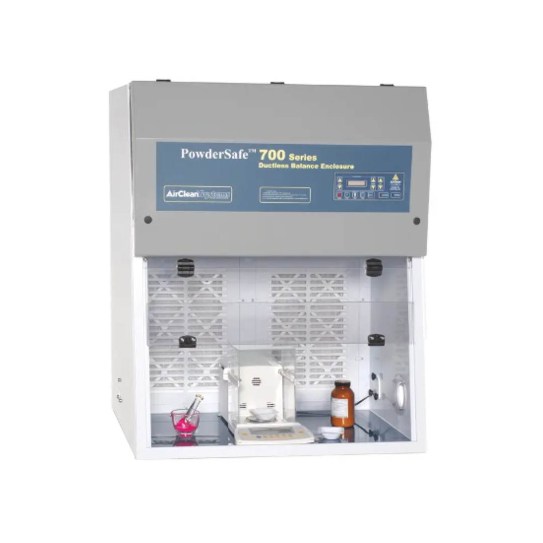 72 PowderSafe Type C Ductless Balance Enclosure AirSafe automatic safety controller, Airclean