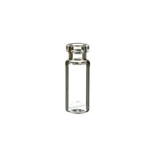 2mL Crimp Top Wide Mouth Vial, Clear Glass, 11mm Crimp Finish, Q-Clean