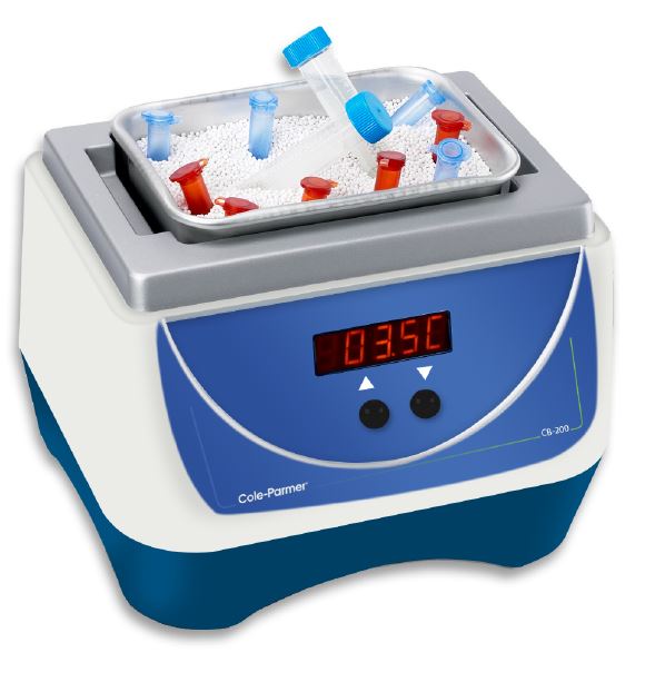 CB-200D-IB Electronic Ice Bucket complete with beads, 0 to 40°C, Cole Parmer