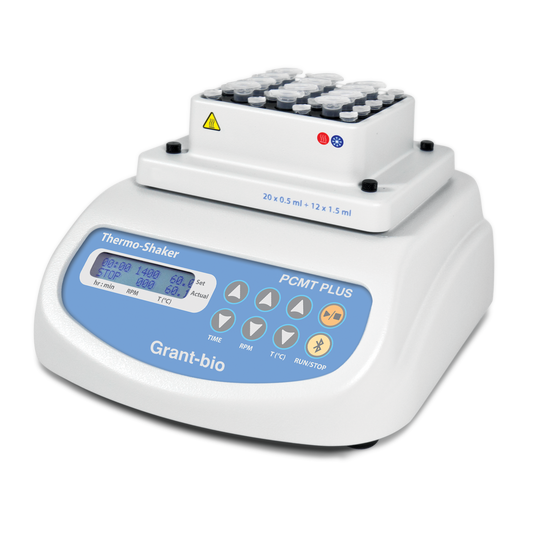 Thermoshaker heating/cooling for microtubes and PCR plates, with Bluetooth, 250 - 1400 rpm, Grant