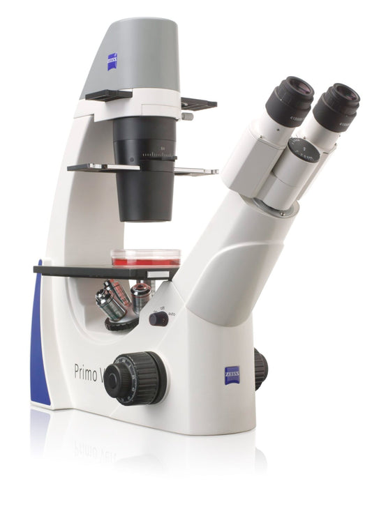 Primovert, brightfield, phase, 4x, 10x Ph1, LD 20x Ph2, LD 40x Ph2 & condenser 0.4, Zeiss