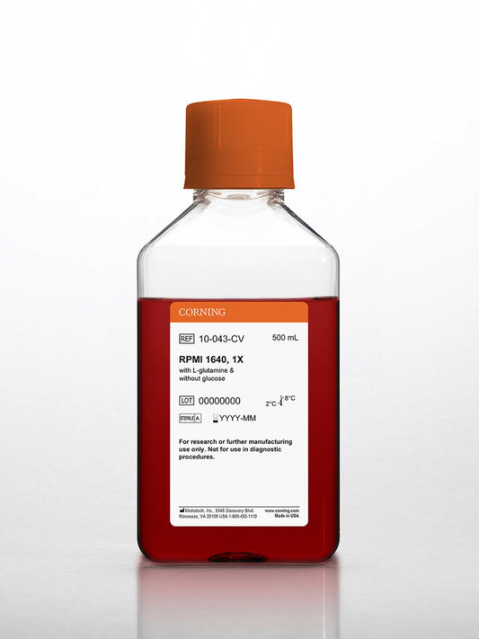 500 mL RPMI 1640 with L-glutamine, without glucose