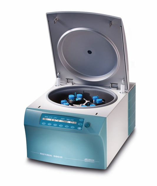 Rotina 380R, benchtop centrifuge, refrigerated, without rotor, Hettich