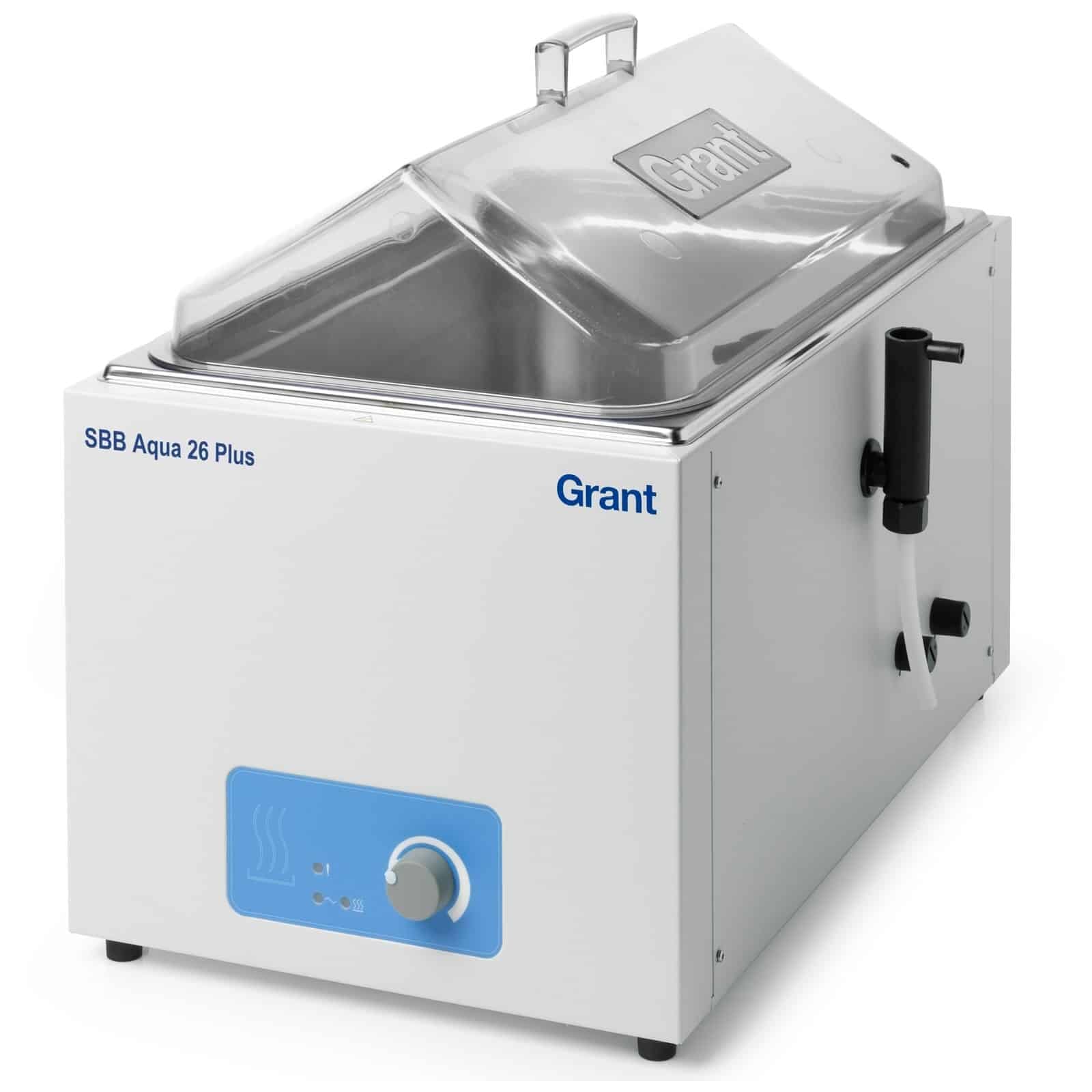 Boiling water bath with energy regulator and stainless steel tank, set to 100°C, Grant