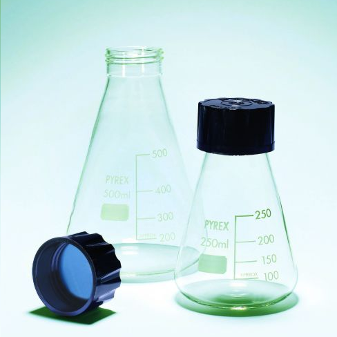 Erlenmeyer Flask with Screwcap, Pyrex