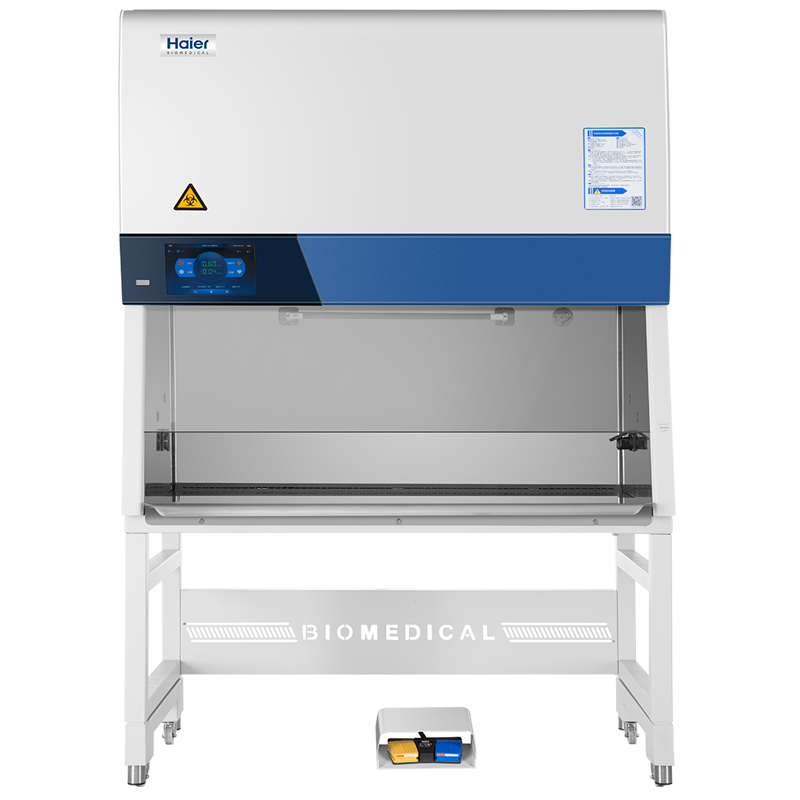 Haier Class II Microbiological Safety Cabinet, X-Series, single exhaust, touchscreen, with telescoping stand