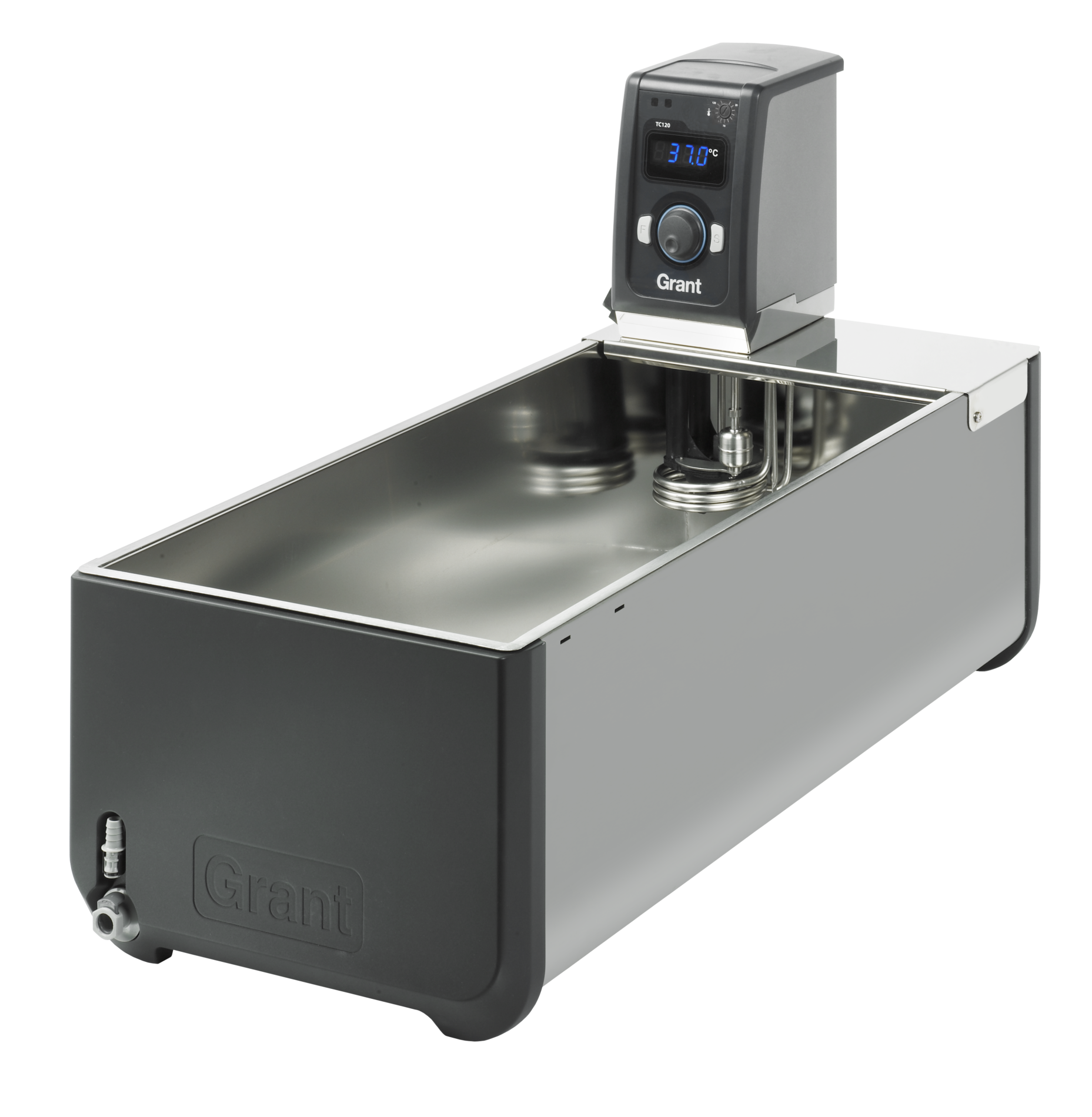 TC120 series heated circulating bath, stainless steel tank