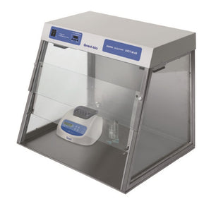 UV cabinet/PCR workstation, dual UV protection lamp and UV recirculator