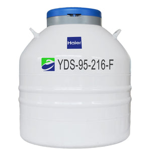 Medical Series Small Capacity Liquid Nitrogen Storage Dewar, for Storage, 216mm neck opening, with racking, Haier