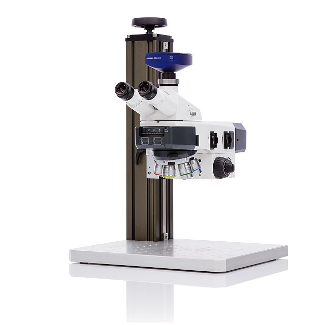 Microscope Axioscope Vario RL BF LED with sliders with luminous-field diaphragm and aperture stop for reflected-light bright field, with phototube, Zeiss