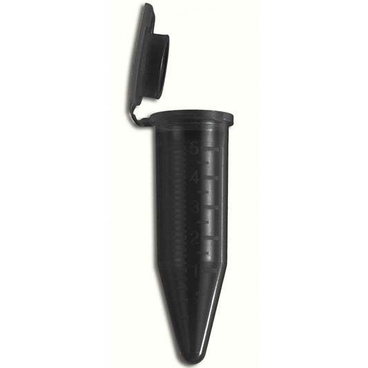 5ml Conical prep tube with cap, PP, black