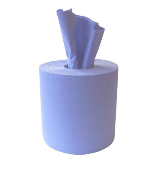 Centre feed Roll, Blue, 23 cm x 180m, 2-ply