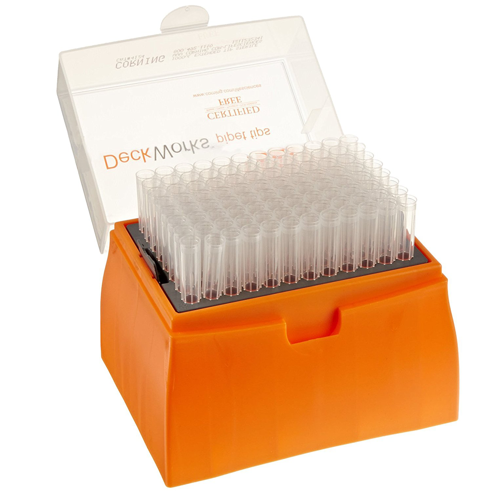 DeckWorks Sterile 300ul Natural Graduated Tips, Racked, Corning