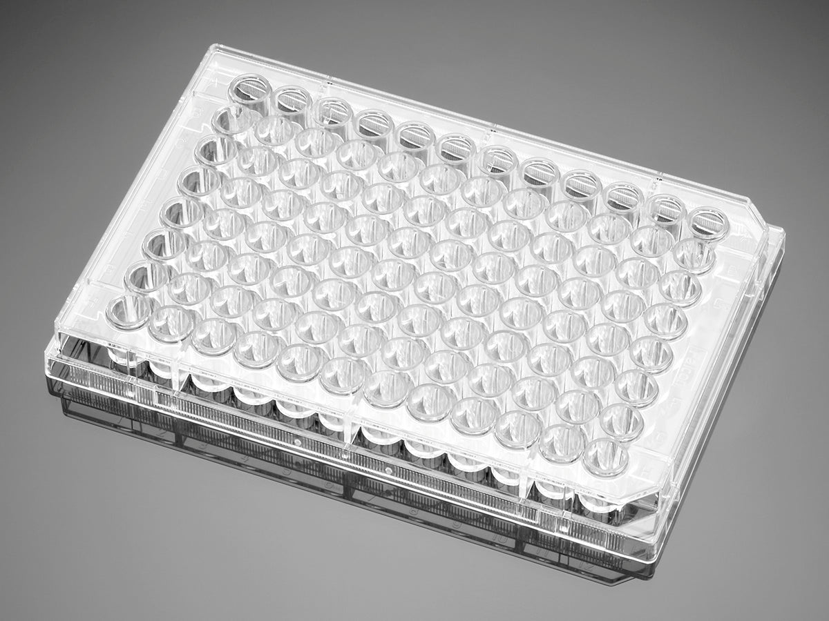 Falcon&#174;  96 Well  Black Flat BottomTC-Treated Microplate, with Lid, Sterile, 8/Pack, 32/Case