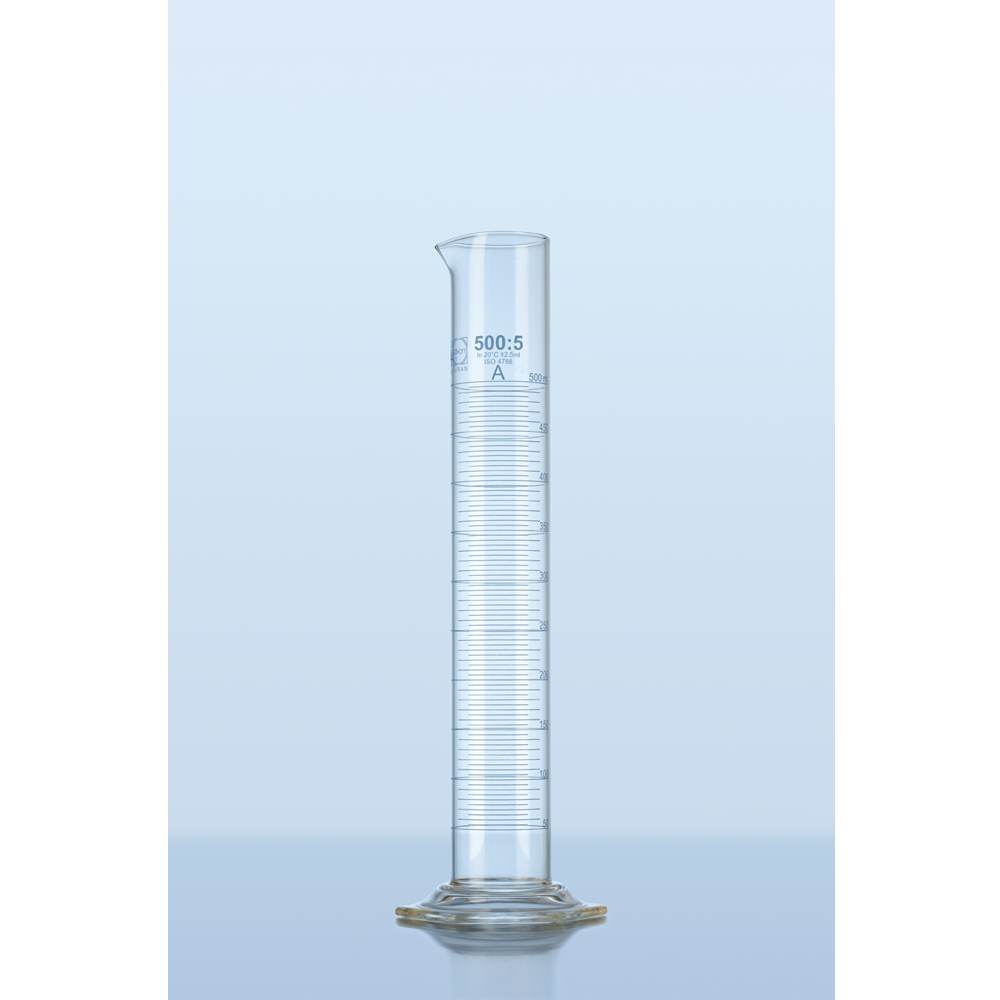 Borosilicate glass measuring cylinder, Duran