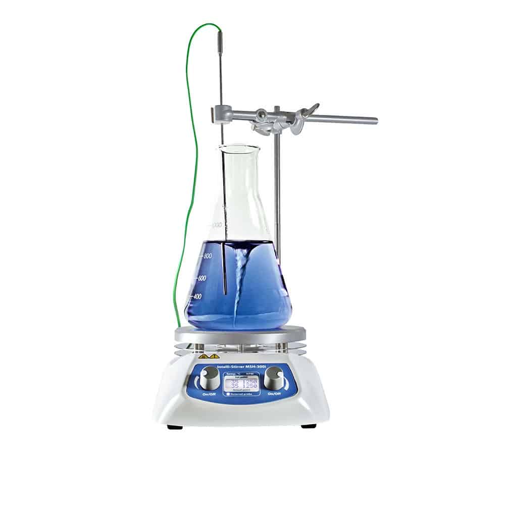 Magnetic stirrer hotplate, Intelli-Stirrer, digital 100-1,250 rpm, +30°C to +330°C to 20L max. includes stirring bar